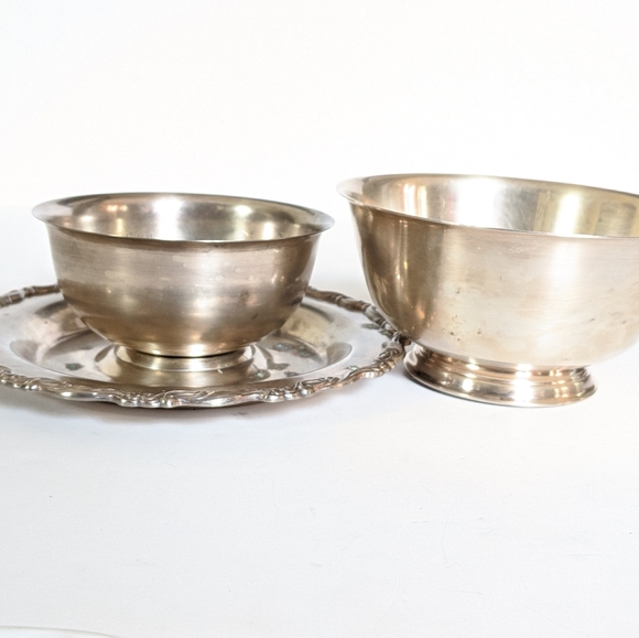 Paul Revere Reproduction Oneida Set Of 2 Bowls - Picture 1 of 5